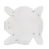 KKmoon 3枚 S/S ステンレススチール アングルゲージ ドリルシャープナーツールセット アングルゲージ 旋盤ツール