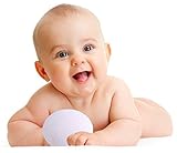 Baby Bath Sponge- All Natural Konjac Fiber for Sensitive Skin, Convenient 1 Year Supply by Happy Bab