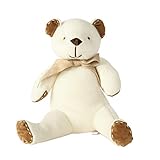 マイカシミヤ 最高級カシミヤ製 テディベア ナチュラルなアイボリー色 ポーラ・キッドベア サイズ24cm