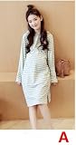 『Vision』マタニティウェア 服 　春夏秋 　 マタニティ 長袖　 ワンピース 妊婦服　 P056 (XL, A)
