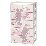 アイリスオーヤマ チェスト クリアパネル 5段 幅55 ミッキー&amp;ミニー CHG-555