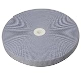 織ゴム 平ゴム 手芸 裁縫 洋裁 雑貨 お弁当箱 日本製 20㎜幅 10m巻 くすみカラー (スモークブルー)