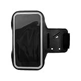 オウルテック マルチアームバンド ランニング/ジョギング などに 防水（IPX4）/ キーポケット/カードポケット/イヤホンコード収納/画面操作/コード穴 ブラック OWL-ARMBND01-BK