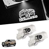 Virauto トヨタ 新型 ランドクルーザー 250 カーテシランプ LED レーザーロゴ付き ランクル TRJ250W/GDJ250W型 5人乗り 7人乗り 専用 足元ランプ 高輝度 純正交換 簡単取付 車用グッズ 明るさアップ 無極性 純白光 運転席用&助手席用 取付工具付き アクセサリー インテリア （タイプ2 2個入り）