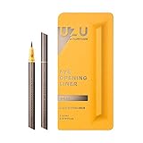 UZU BY FLOWFUSHI (ウズバイフローフシ) アイオープニングライナー [グレー] リキッドアイライナー お湯オフ アルコールフリー 染料フリー 低刺激性