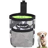 犬用おやつポーチ 13×9×4cm 防水 ベルトクリップ付き 犬用訓練バッグ お散歩バッグ 携帯便利 トレーニング 散歩 小型犬 子犬のしつけに最適 (迷彩)