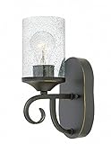 Hinkley照明4010-cl Casa Single Light 11 – 1 / 4 "高壁取り付け用燭台with Seedy G、 4010OL-CL