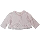 《H29年春物》(日本製) Pample Mousse(パンプルムース) タック天竺裾回りレース付ボレロ 70cm/OW NO.DP-71204