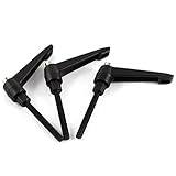 uxcell M5x40mm Thread 50mm Long Lever Lathe Adjustable Clamping Handle 3pcs [並行輸入品]