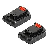 2個セット BLACK+DECKER ブラックアンドデッカー 18V/20V 2.0Ah リチウムイオン バッテリー LBXR20 LBXR20-OPE LB20 LBX20 LBX4020 LB2X