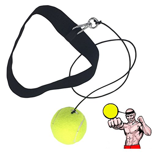 Ueasy　ボクシングパンチングボール 打撃練習　反射神経・動体視力・迅速な対応能力など鍛え　ボクシング、ストライク、フリー戦闘、野球に最適　 (イエロー)