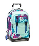 2 in 1 Wheeled INVICTA – プラグ – ブルーカモフラージュ – トロリーバックパック32 LT – 合計Disappearing shoulder-straps 。