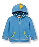 Le Top Baby Boys Dino in the City 。Zip Front Hoodie With Dinosaur Scales US サイズ: S カラー: ブルー