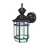 Heath/Zenith SL-4175-AC-A 150-Degree Motion-Activated Lexington Style Decorative Lantern Antique Cop