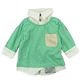 OFFICIAL TEAM(オフィシャル チーム) 21/-ボーダー天竺レイヤード長袖Tシャツ 100cm/GREEN NO.OT-15SS-121