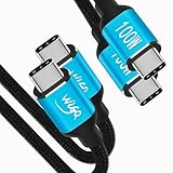 WLGQ usb pd 3.1 ケーブル usbケーブル タイプc 100W 20V5A,type-c ケーブル 超高速充電USB-C to USB-C ［1.5 M 2パック］