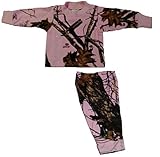 ピンクMossy Oak Camoベビー女の子長袖シャツパンツセット2pc US サイズ: 18-24 Months カラー: ピンク