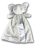 Personalized Gund Bubbles Elephant Huggybuddy Baby Blanket Snuggle Blanky – 17インチ