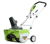 GreenWorks　20インチ 12A 簡単操作でパワフルに除雪 電動除雪機U-1413 G-HOUSEオリジナルグッズ付