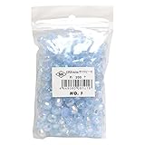 島村 カットビーズ 200個入り デラックスDX 8mm ライトブルー ASH-DX8C-1