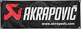 Akrapovicフラッグサイズ140 X 52。