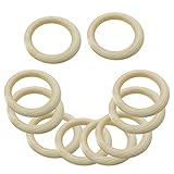 SONONIA DIY素材　木製　リング　ネックレス作り　ブレスレット　工芸品　装飾品　35/65mm選択可 - ナチュラル(20個入り), 35mm