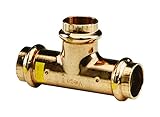 Viega ProPress G銅Tee with 1-inch by 3 / 4インチby 3 / 4インチP X P X P 2 Pack 16268 2