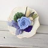 カラフルなローズガーデンスタンド　ブルー　（プリザーブドフラワー）