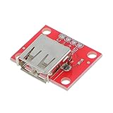 Fenteer プラスチック製　充電ボードモジュール　　5V　USB タイプ A　メス コネクタ　ブレイクアウトボード　