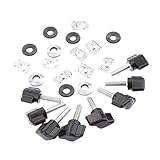 MagiDeal 8セットクイック削除ハードトップファスナーナットボルトキットFit For Jeep Wrangler YJ TJ JK