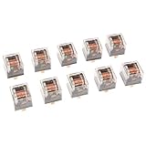 B Blesiya 車用リレー　5ピン　リレー　10個　24V 80A　透明ケース　SPDTリレー　高品質　多機能