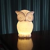 etbotu 1 W LEDナイトライト、赤ちゃんフクロウシェイプホワイト/ウォームホワイトライトPVCテーブルランプ、インドア装飾夜間用キッズ部屋パーティー装飾 texas-lfb-20180403
