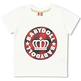 ベビードール チェックロゴTシャツ 子供服 120cm ホワイト