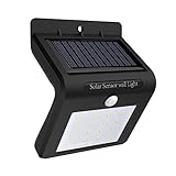 センサーライト　ソーラーライト16 LED屋外照明高輝度 ワイヤレス 人感センサー搭載 アウトドアライト 太陽発電 省エネ 広角 玄関入口 屋外 屋内 軒先 ガーデン 駐車場などに適用 ソーラー壁掛け