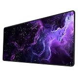 マウスパッド パープルクラウド マウスパッド ゲーミング 800x300x3mm マウスパッド 大型 おしゃれ かわいい マウスパット防水 滑り止め 鼠标垫 耐久性が良い パソコン キーボード マット