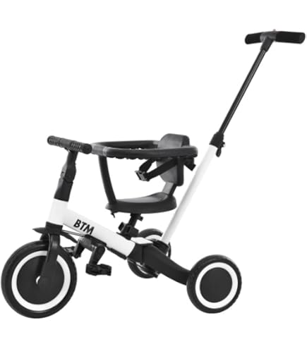 Amazon.co.jp: 【ピンク】BTM 三輪車 4in1 足けりバイク 一台4役