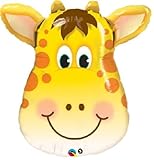 loonballoonキリン面ヘッドジャングル動物園サファリ誕生日パーティーベビーシャワーMylar Balloon