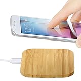qi wireless charger charging slim wood pad mat for samsung