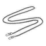 [PHATHiNG] バッグチェーン ショルダーストラップ チェーン 金具付き バッグチャーム (イエローゴールド)