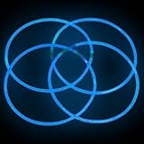 50 22" Lumistick Premium Glow Necklaces - Blue [並行輸入品]
