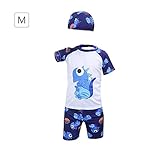 男の子水着　上下セット　帽子付け　３点セット　子供用品　キッズ水着　海川プール水遊び　水泳　スイミングゴグール　男児 水着　日焼け防止 UVカット