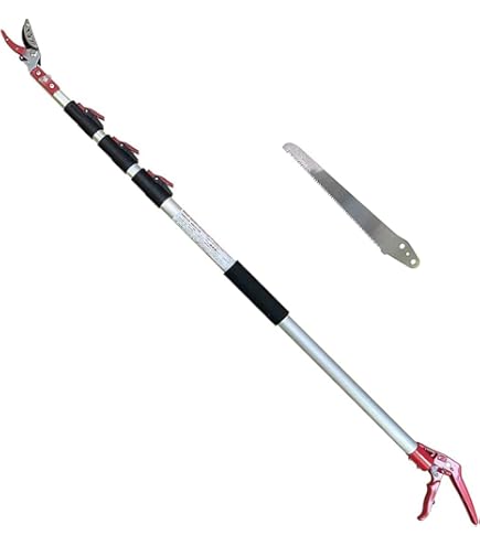 Amazon | カマキ 伸縮高枝切鋏 かるのびサンダン 6段階伸縮式 3m 1430
