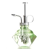 Purism Style-ガラス＆真鍮の噴霧器-グリーンカラーボトル 真ちゅう製噴霧器（クローム色）