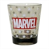 ティーズファクトリー MARVEL ロゴ ブラック カラークリスタルカップ マーベル 星 アクリルカップ MV-5526208 LB 072583