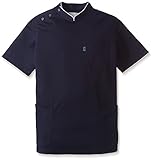 (ミズノ)MIZUNO 男女兼用ニットケーシージャケット【ストレッチ/吸水速乾/透防止】医療白衣MZ-0096 MZ0096 C-5 ネイビー L