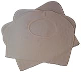 Terry Adult Bib, White (3Pk) by Egyptian Towels