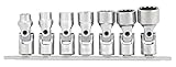 パフォーマンスツールプロフェッショナル油圧ショップSeat 14 7pc 3/8" Drive SAE Flex Socket Set W38980
