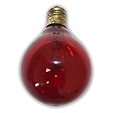 String Light Company G400525R Red G40 Globe String Light Bulb with E12 Base 5-Watt (Pack of 25) [並行輸