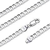 [Silvora] シルバー925 喜平 ネックレス メンズ 人気 金属アレルギー レディース チェーンネックレス 55cm 幅5mm アク