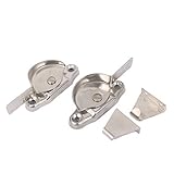 DealMuxドアWindowsセキュリティロータリーノブ左右Crescentサッシロック2個入り